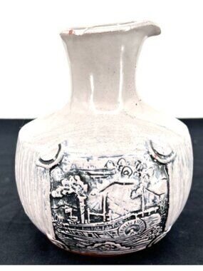 Pacific Stoneware Steamboat Jug B Welsh 1970 5" Tall FLAW